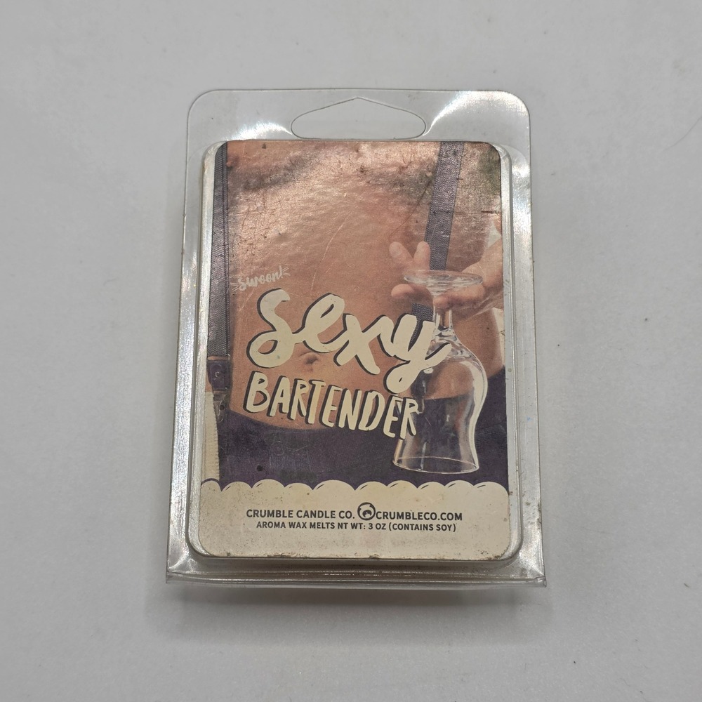 Crumble Candle Co Sexy Bartender Swoon Aroma Wax Melts 3 oz Soy‎ Blend Glitter